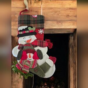 Christmas Festive Snowman Stocking
